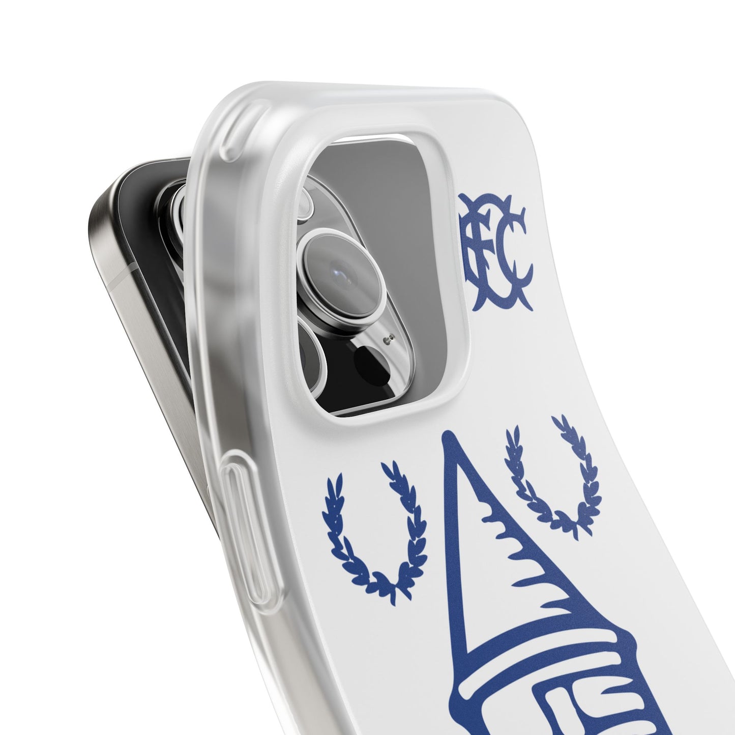 Everton Tower & Monogram White iPhone Flexi Case - iPhone 16, 15, 14 Plus/Pro/Pro Max