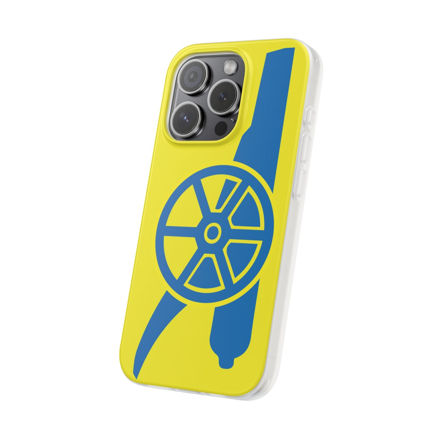 Arsenal Cannon Yellow iPhone Flexi Case - iPhone 16, 15, 14, Plus/Pro/Pro Max