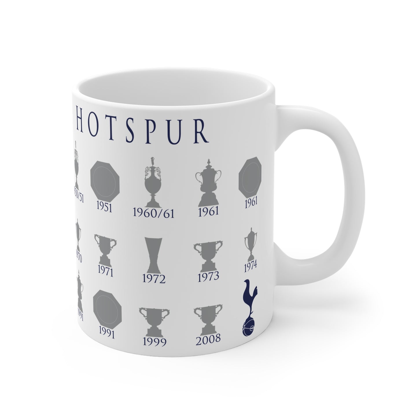 Tottenham Hotspur Trophies Collection Mug - White