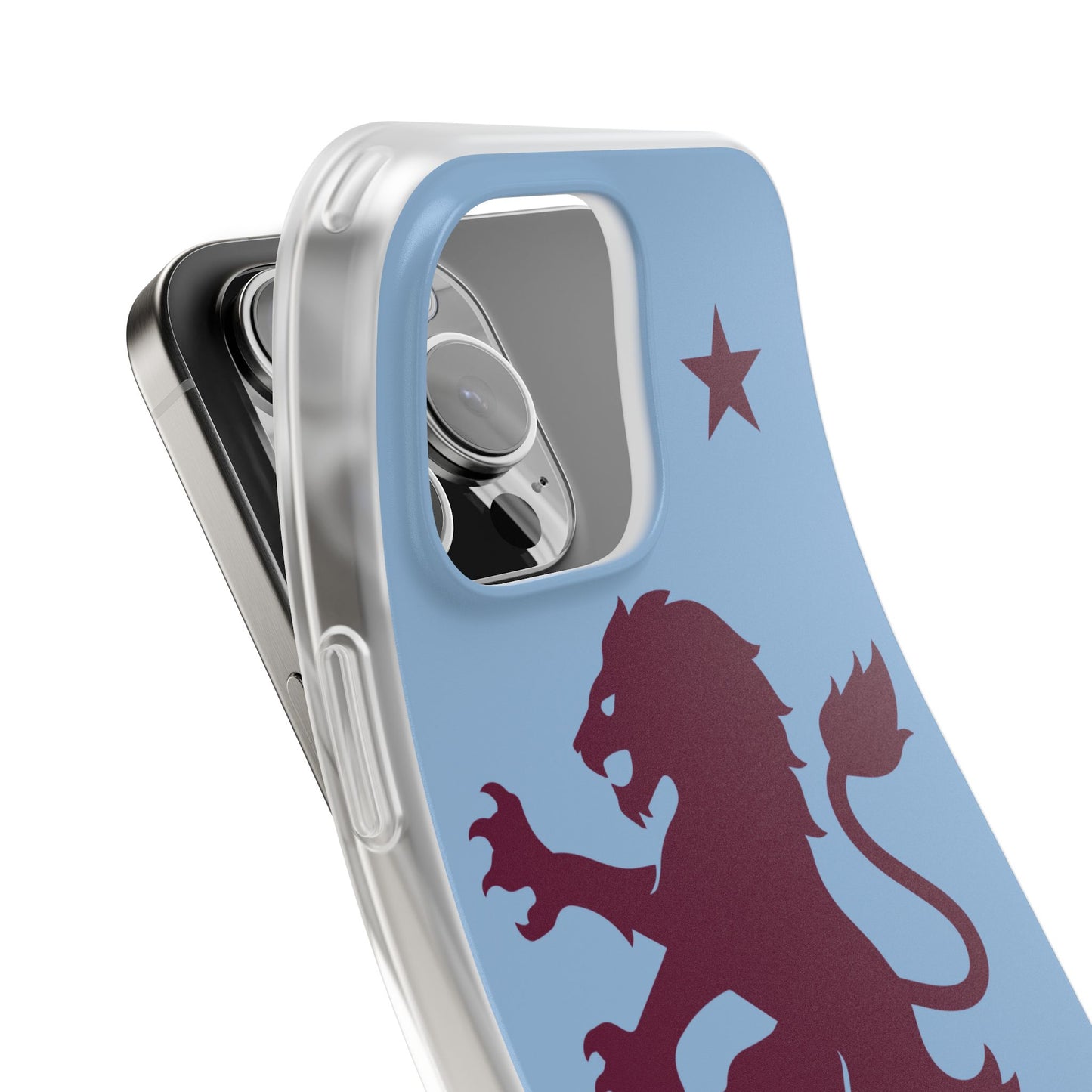 Aston Villa iPhone Flexi Case - iPhone 16, 15, 14, Plus/Pro/Pro Max - Blue