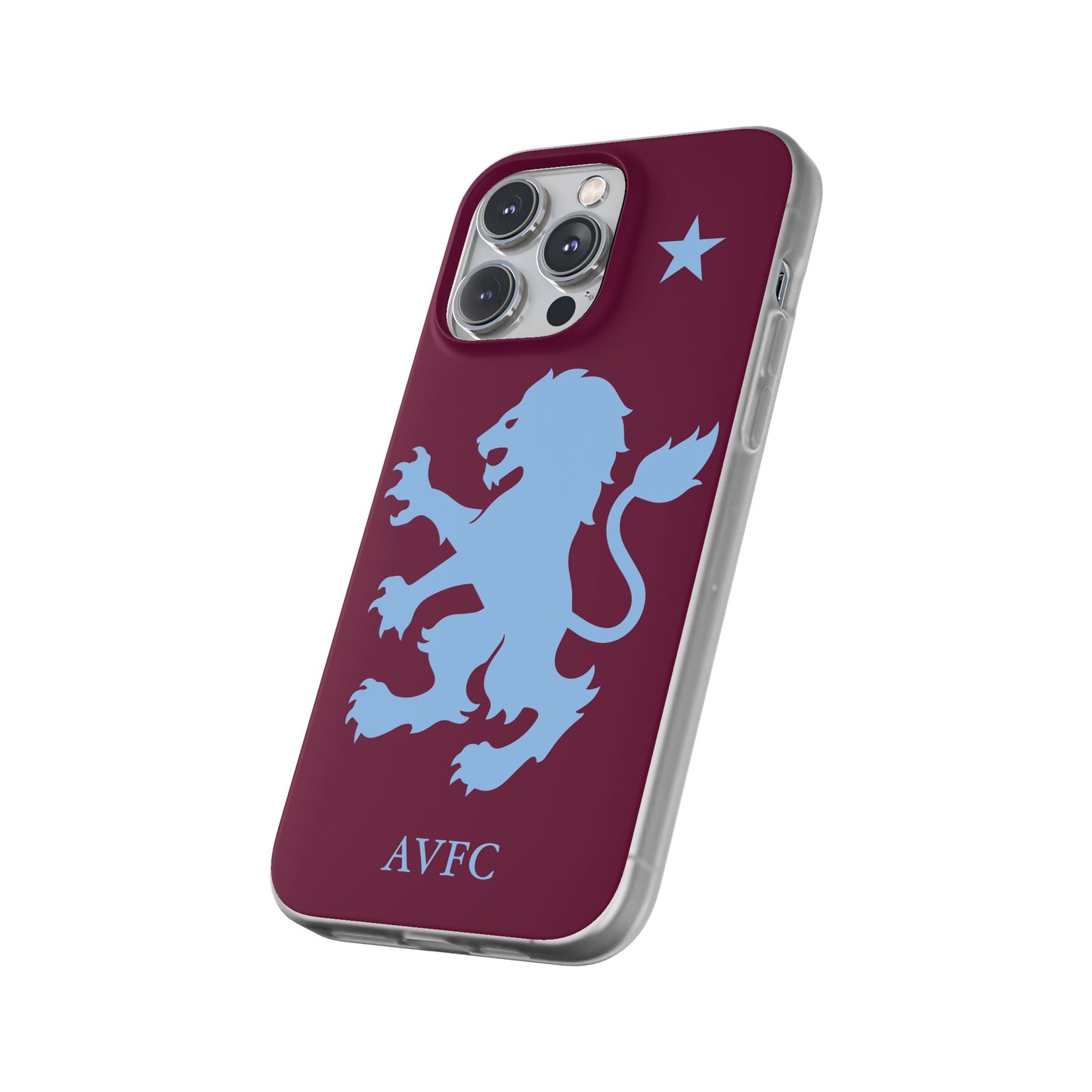 Aston Villa iPhone Flexi Case - iPhone 16, 15, 14, Plus/Pro/Pro Max - Claret