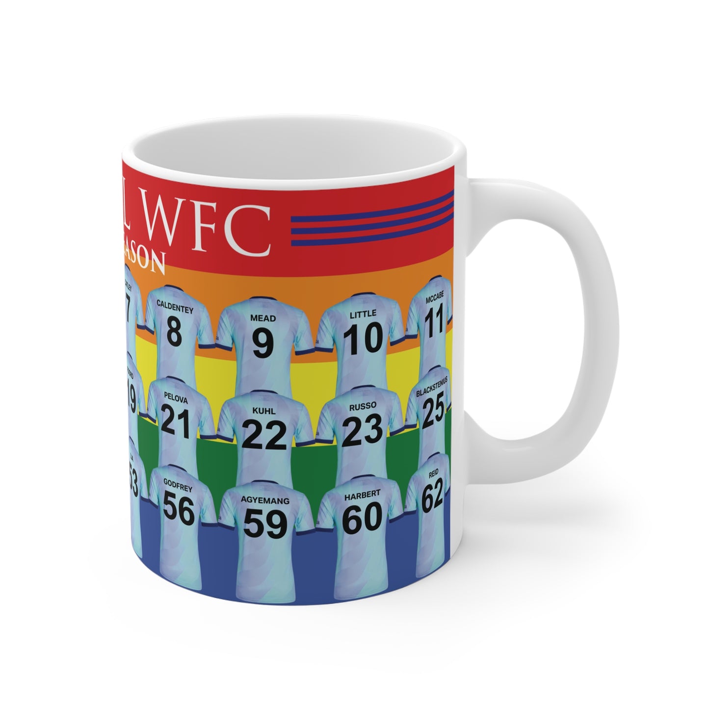 Arsenal Women Third Kit Mug - Rainbow