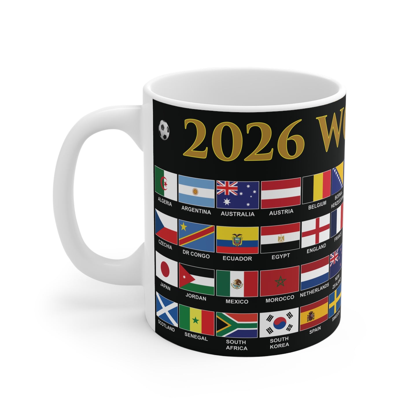 2026 Football World Cup Mug - Black