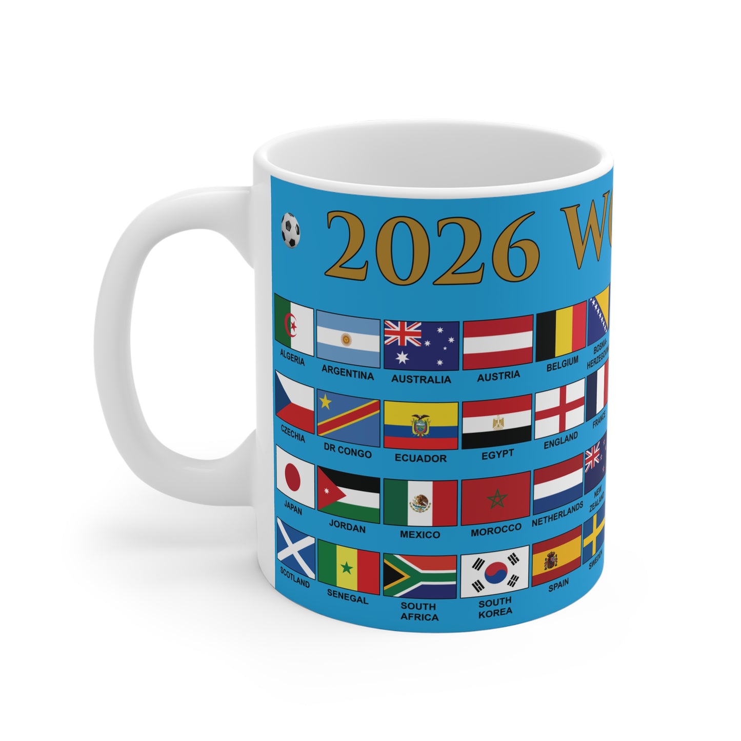 2026 Football World Cup Mug - Cyan