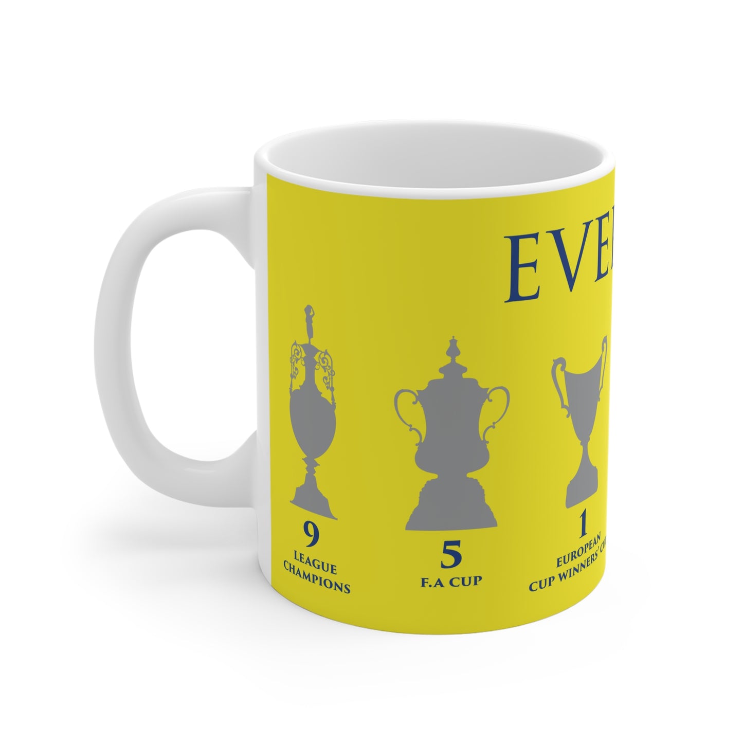 Everton Trophies Mug - Yellow