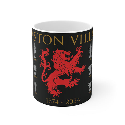 Aston Villa 150th Anniversary Trophies Collection & Lion Mug