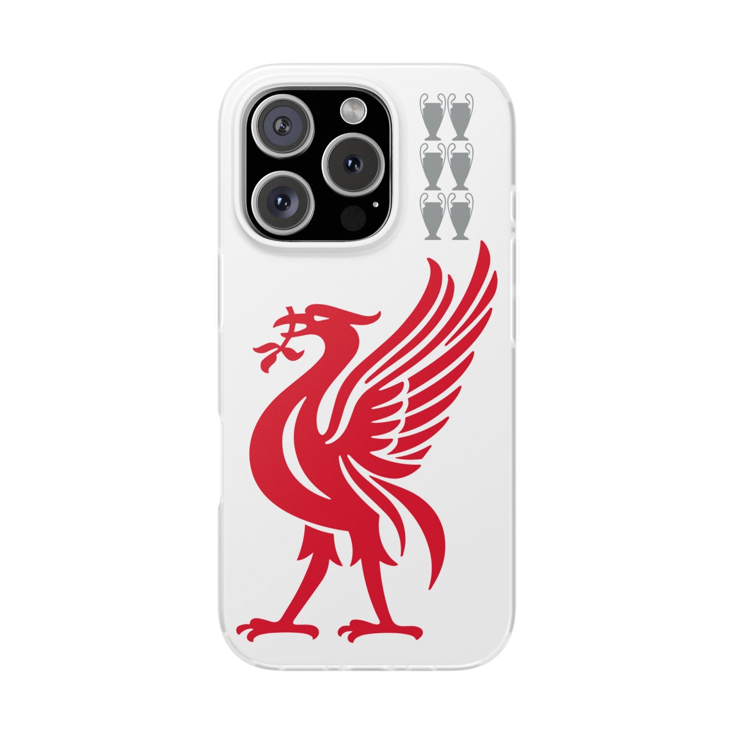 Liverpool White iPhone Flexi Case - iPhone 16, 15, 14, Plus/Pro/Pro Max