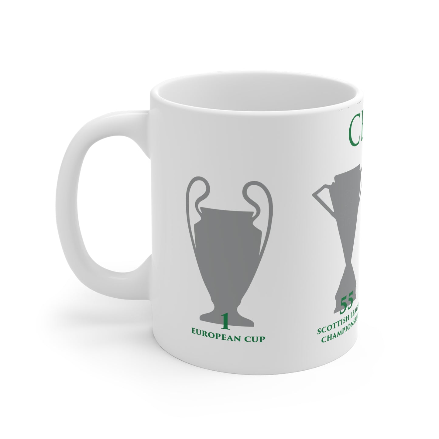Celtic Trophies Mug - White
