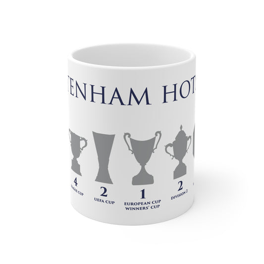 Tottenham Hotspur Trophies Mug - White