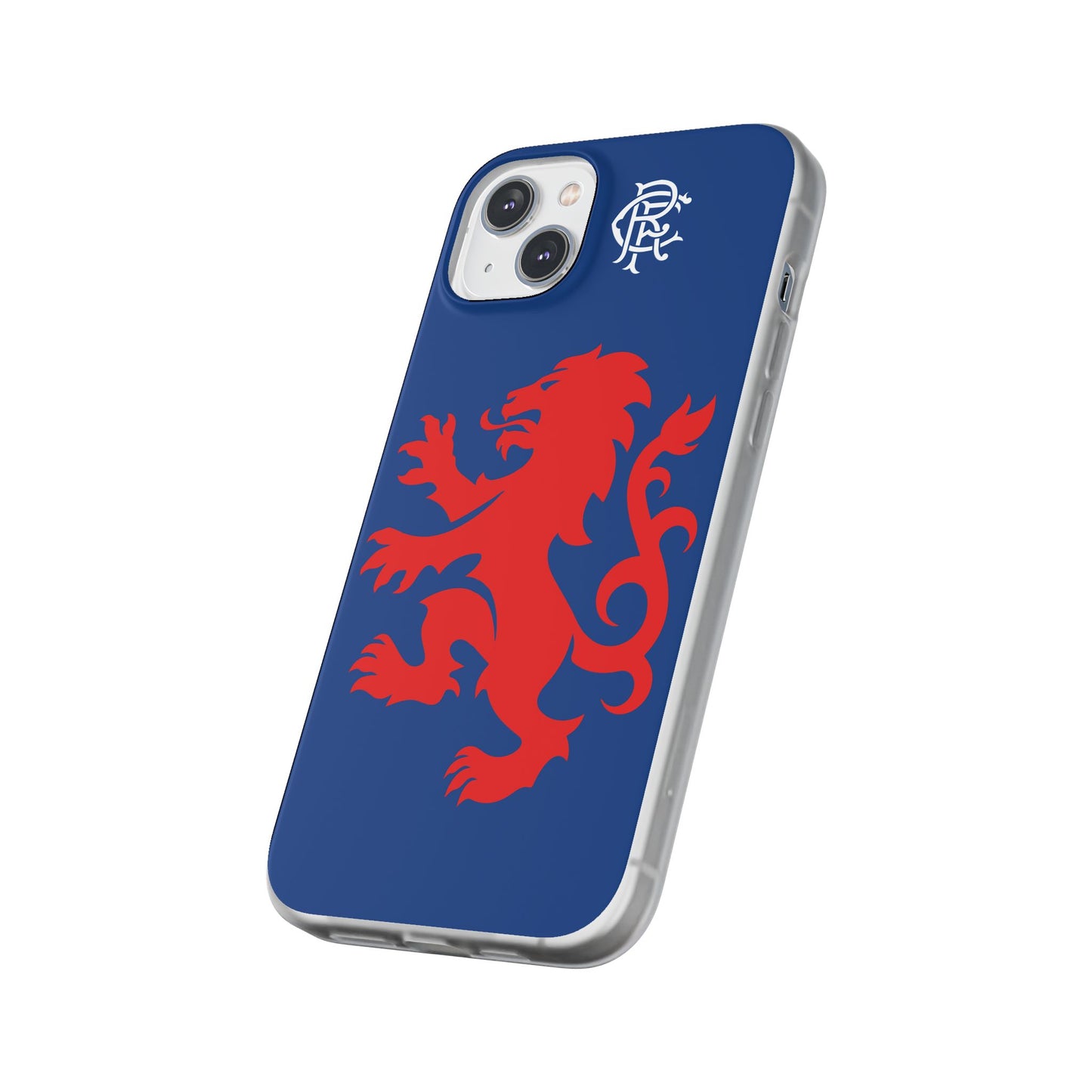 Rangers Lion & Monogram Blue iPhone Flexi Case - iPhone 16, 15, 14, Plus/Pro/Pro Max