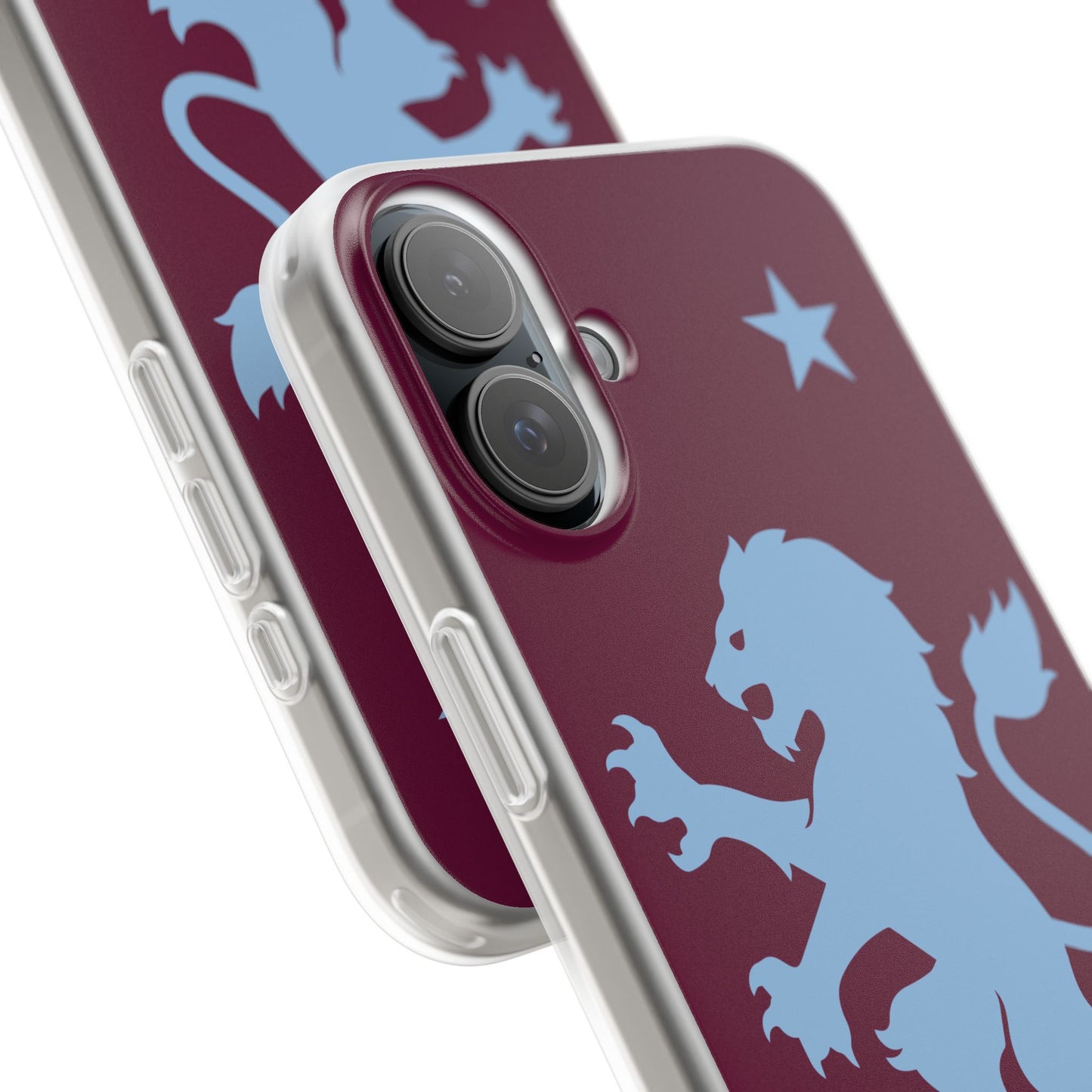 Aston Villa iPhone Flexi Case - iPhone 16, 15, 14, Plus/Pro/Pro Max - Claret