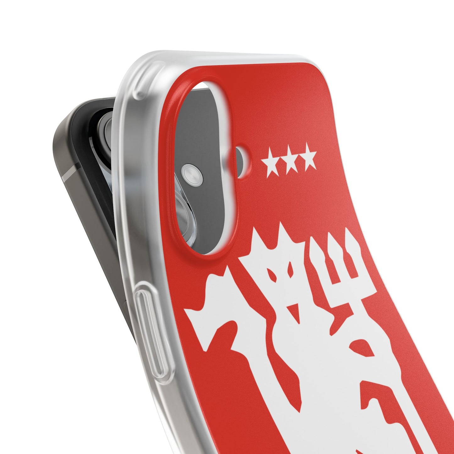 Manchester United iPhone Flexi Case - iPhone 16, 15, 14, Plus/Pro/Pro Max - Red