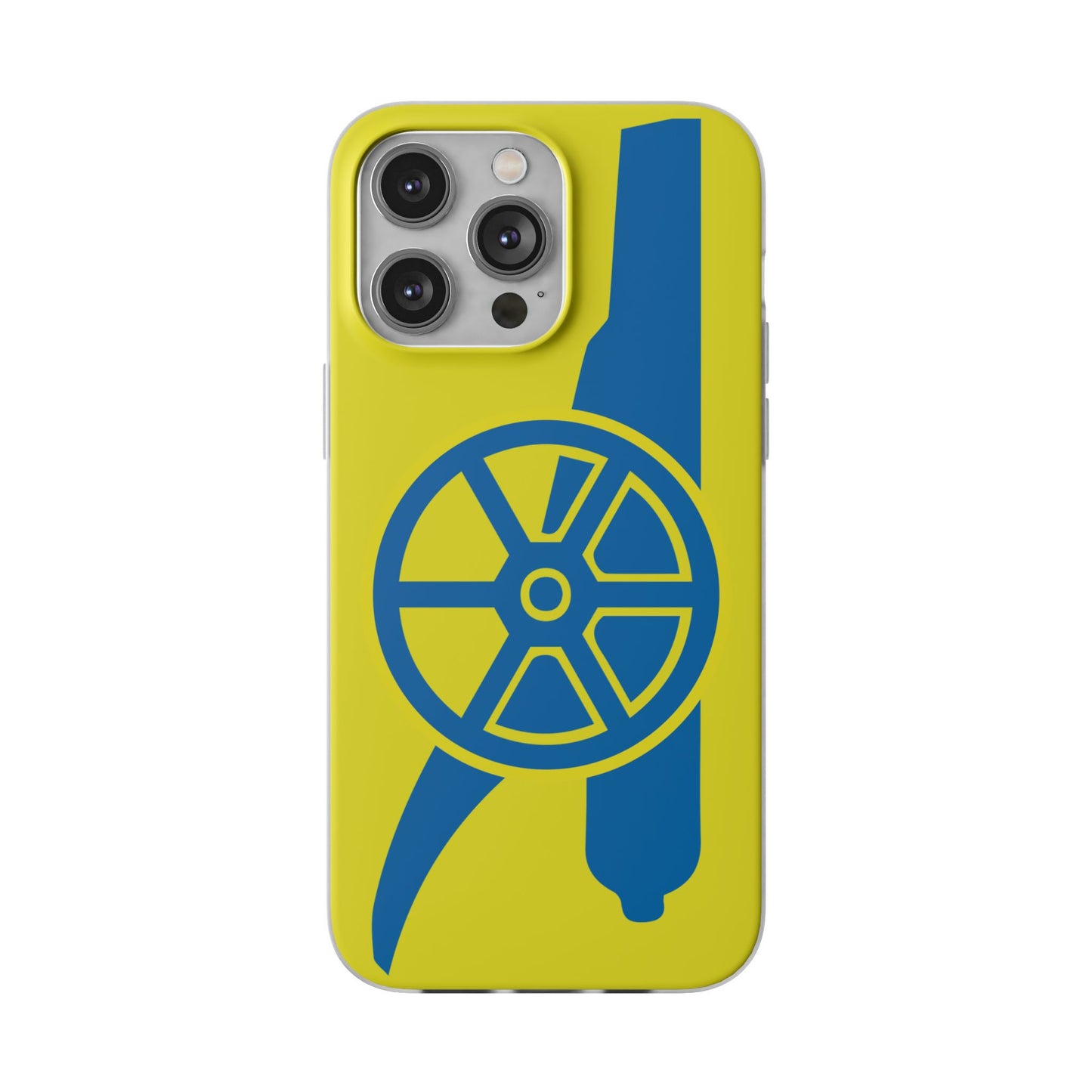 Arsenal Cannon Yellow iPhone Flexi Case - iPhone 16, 15, 14, Plus/Pro/Pro Max