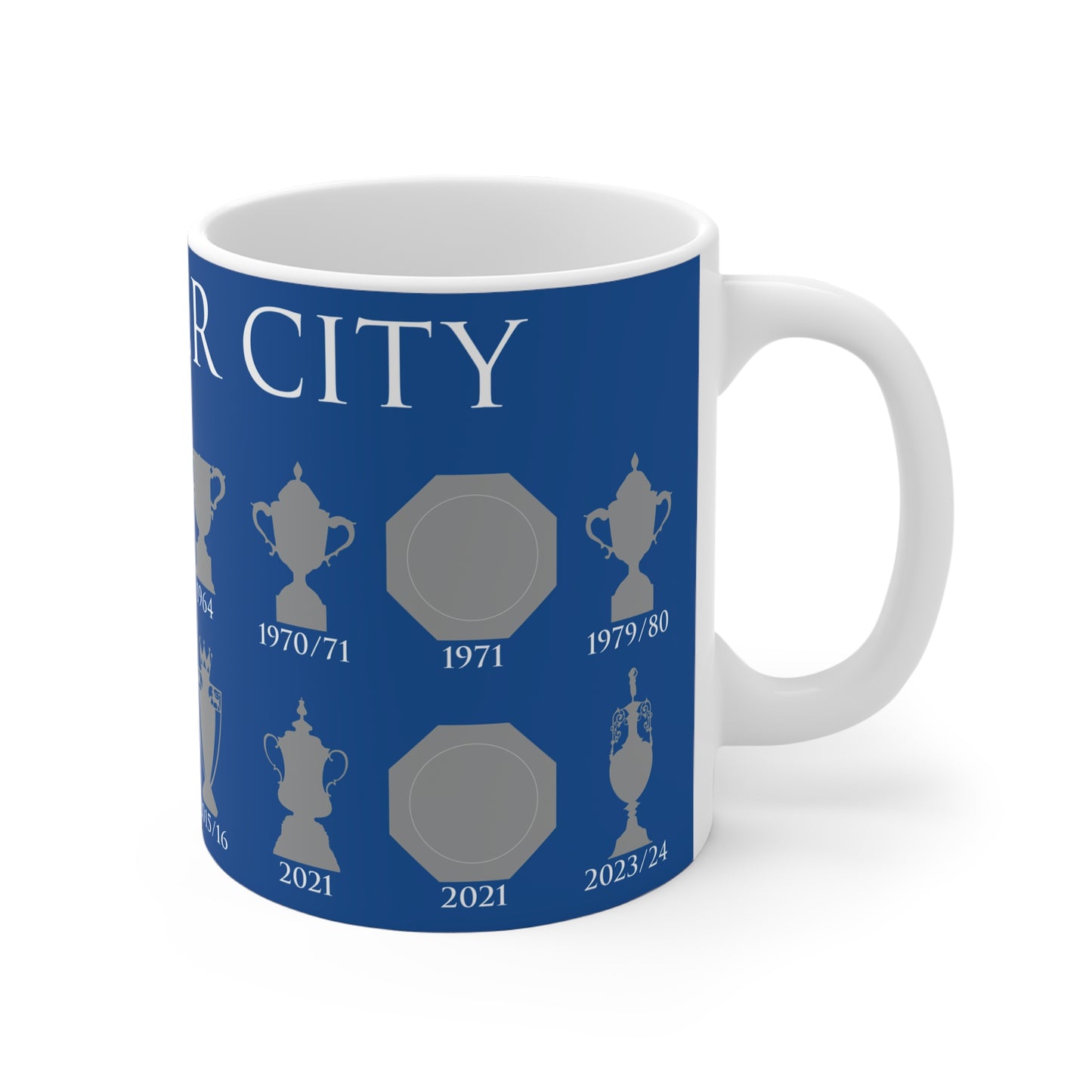 Leicester City Trophies Collection Mug - Blue