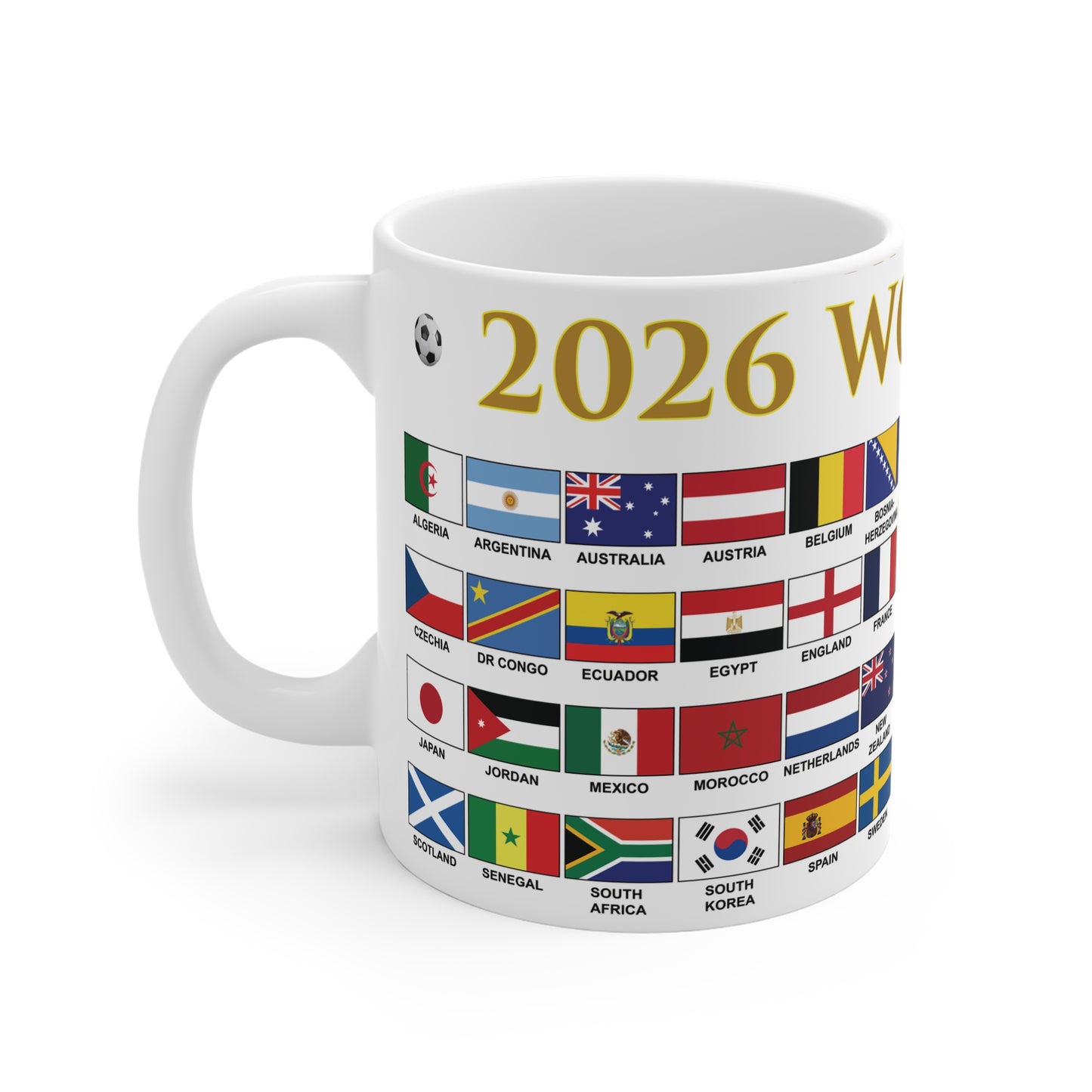2026 Football World Cup Mug - White