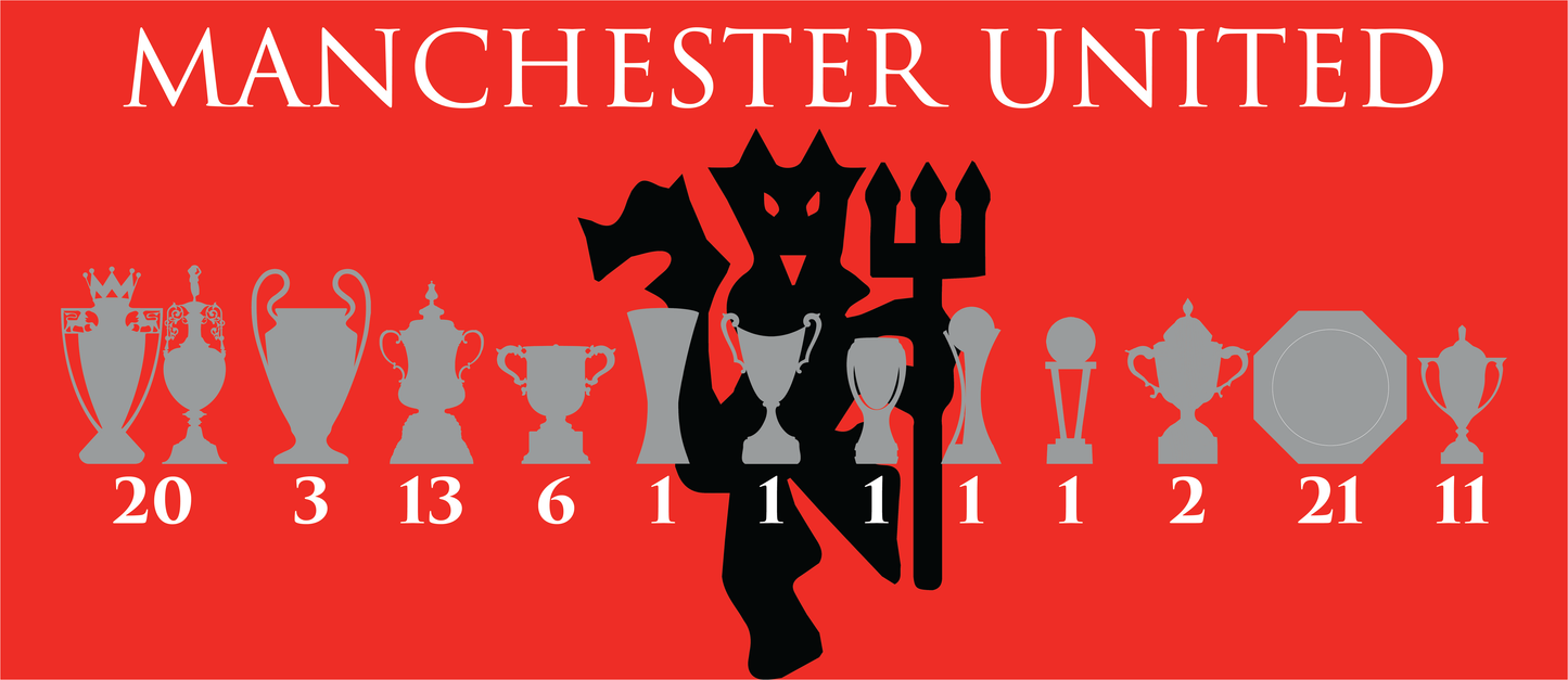 Manchester United Trophies & Black Devil Mug - Red