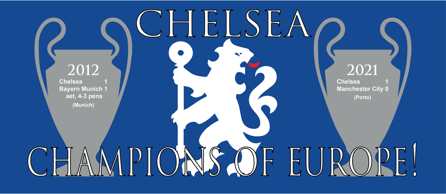 Chelsea Champions of Europe Mug - Blue