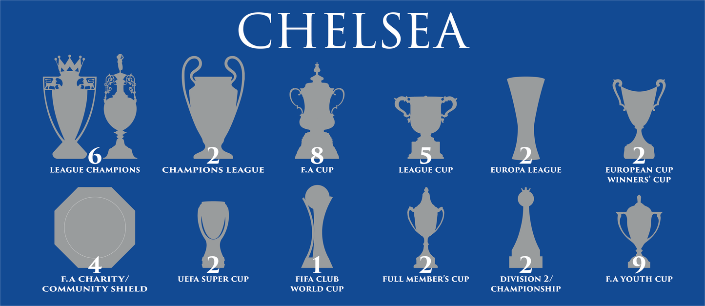 Chelsea Trophies Mug - Blue