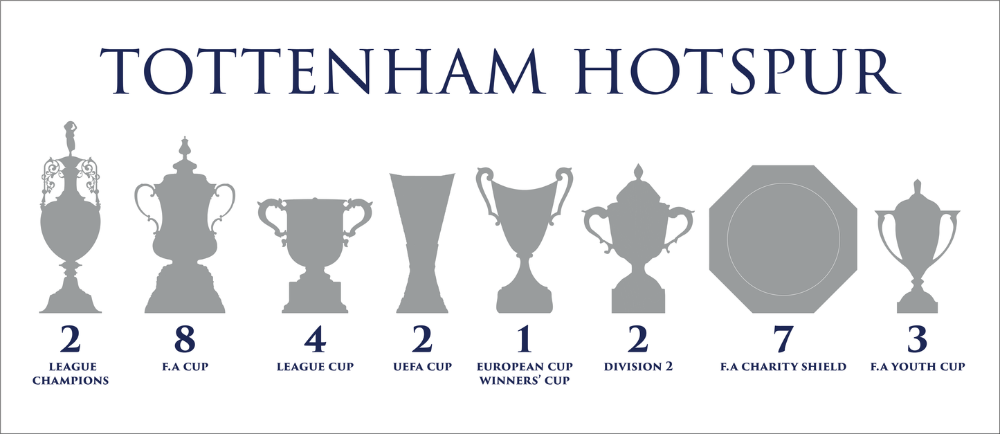 Tottenham Hotspur Trophies Mug - White