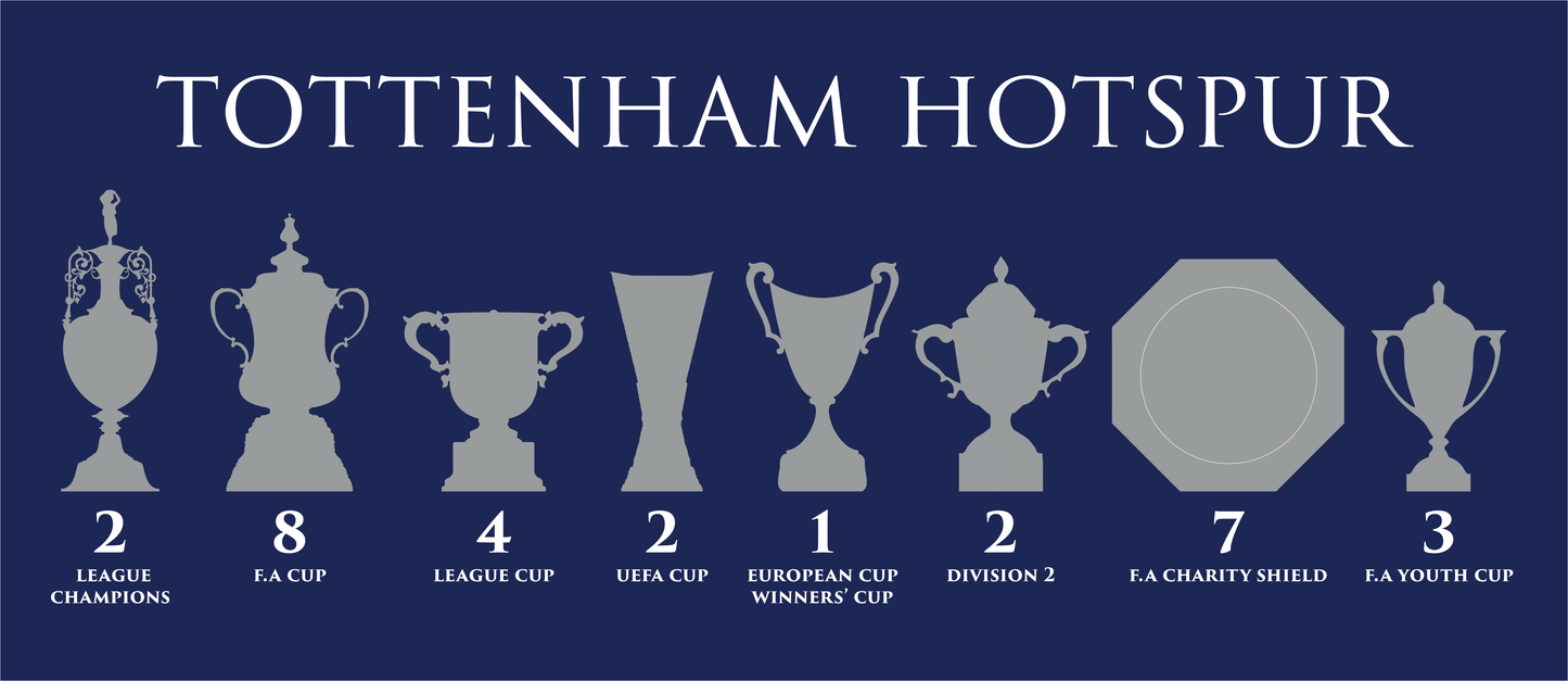 Tottenham Hotspur Trophies Mug - Blue