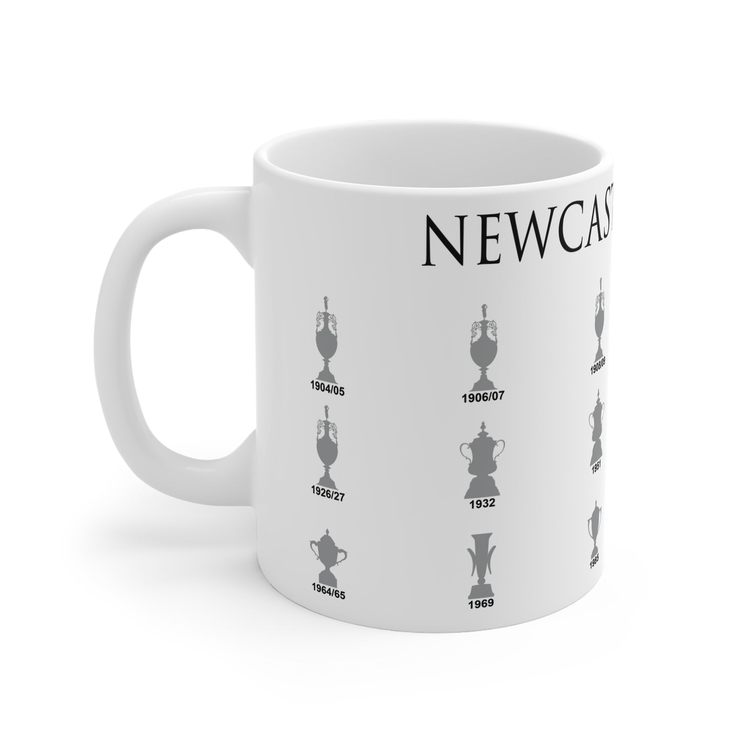 Newcastle United Trophies Collection Mug - White