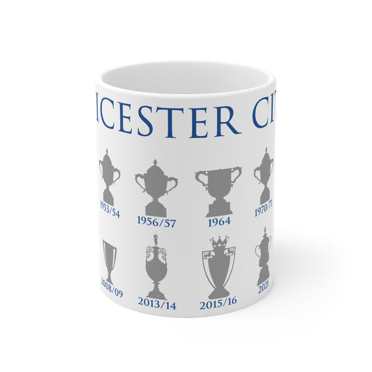 Leicester City Trophies Collection Mug - White