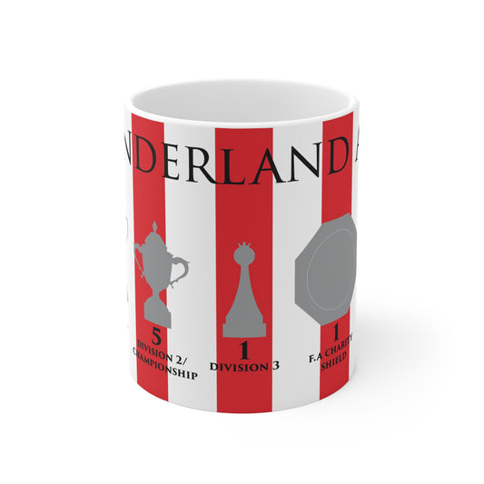 Sunderland Trophies Mug - Stripes