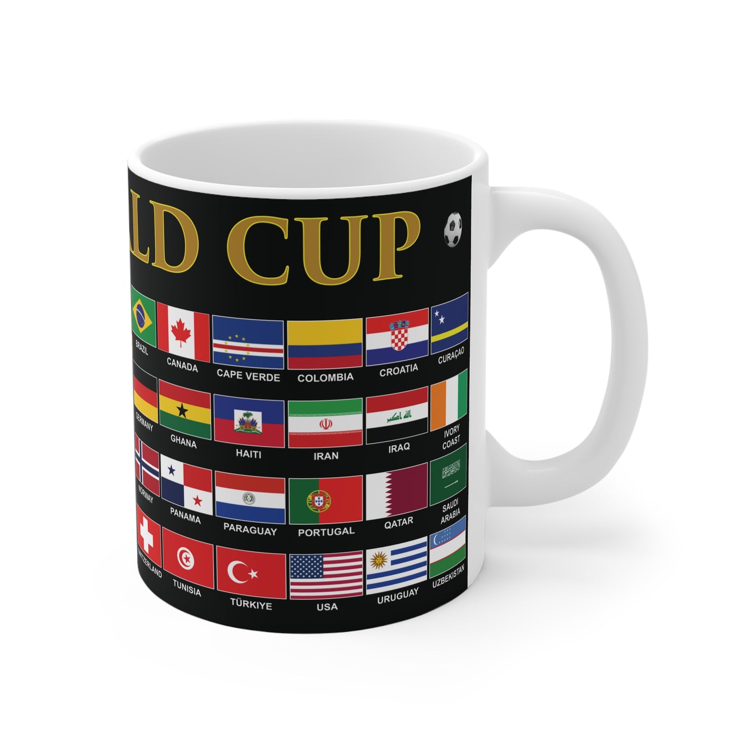 2026 Football World Cup Mug - Black