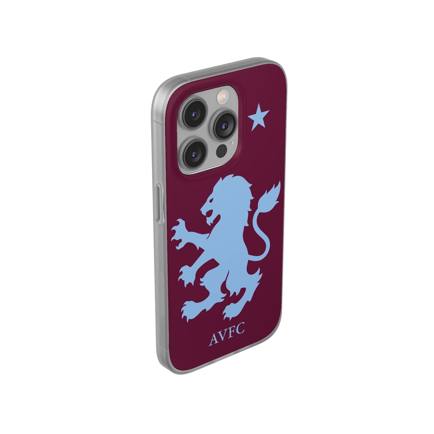 Aston Villa iPhone Flexi Case - iPhone 16, 15, 14, Plus/Pro/Pro Max - Claret