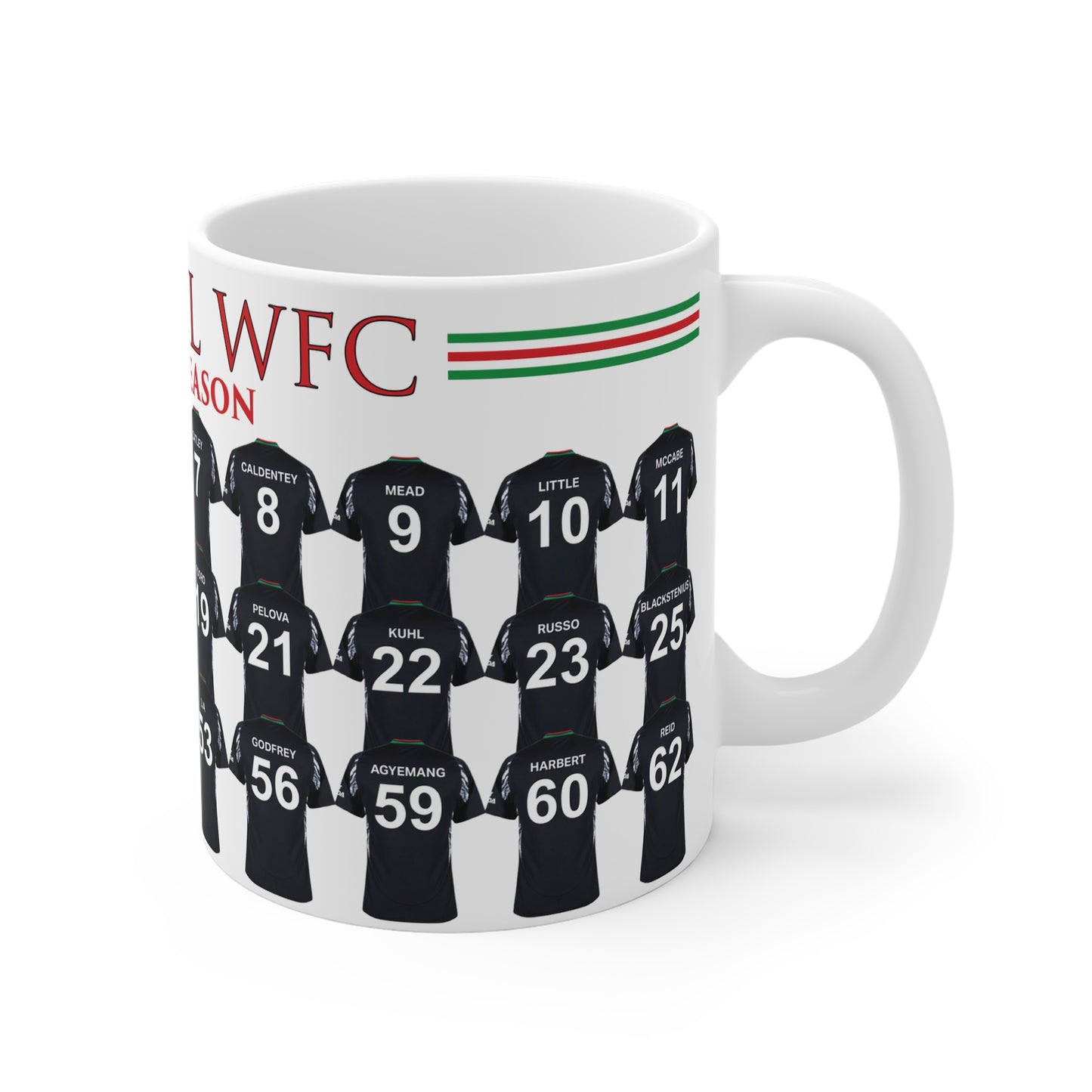 Arsenal Women 2024/25 Squad Away Kit Mug