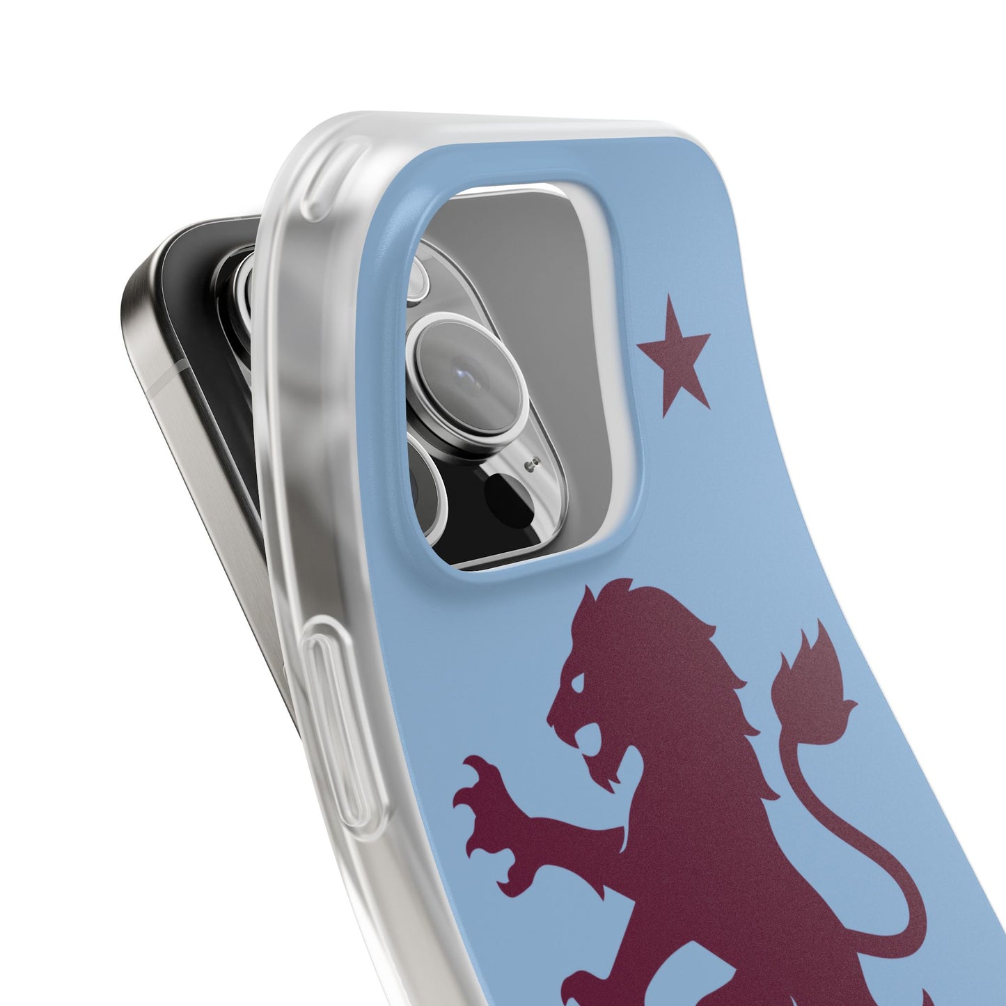 Aston Villa iPhone Flexi Case - iPhone 16, 15, 14, Plus/Pro/Pro Max - Blue