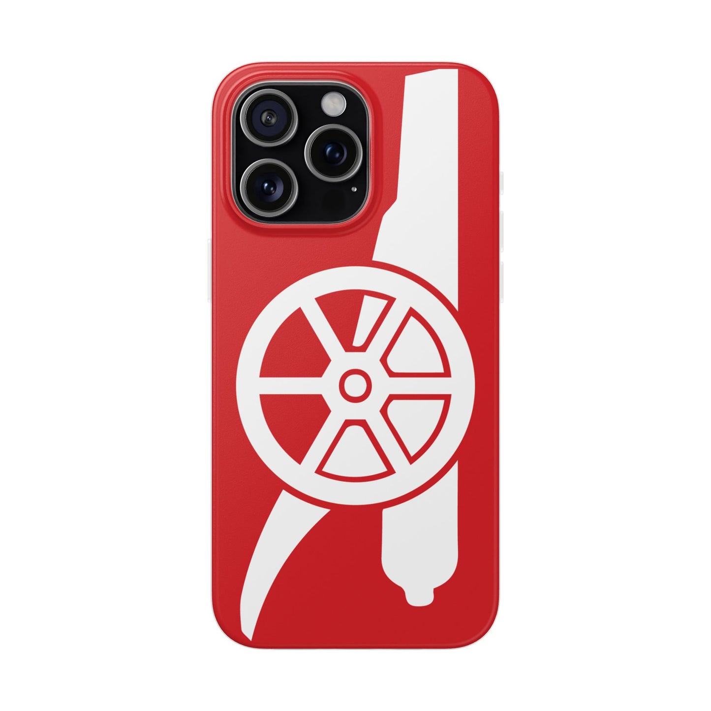 Arsenal Cannon Red iPhone Flexi Case - iPhone 16, 15, 14, Plus/Pro/Pro Max