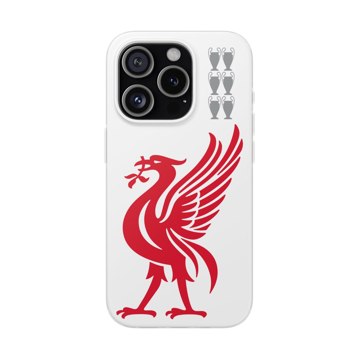 Liverpool White iPhone Flexi Case - iPhone 16, 15, 14, Plus/Pro/Pro Max