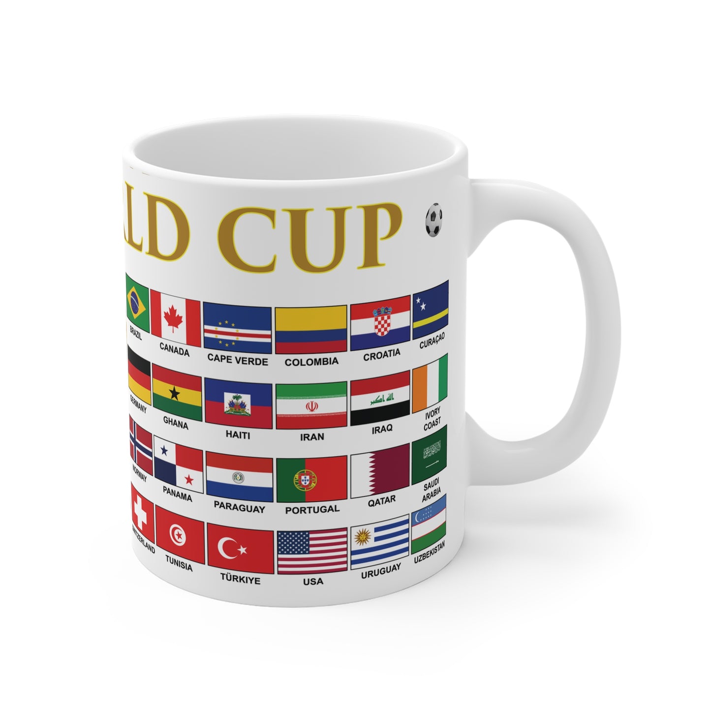 2026 Football World Cup Mug - White