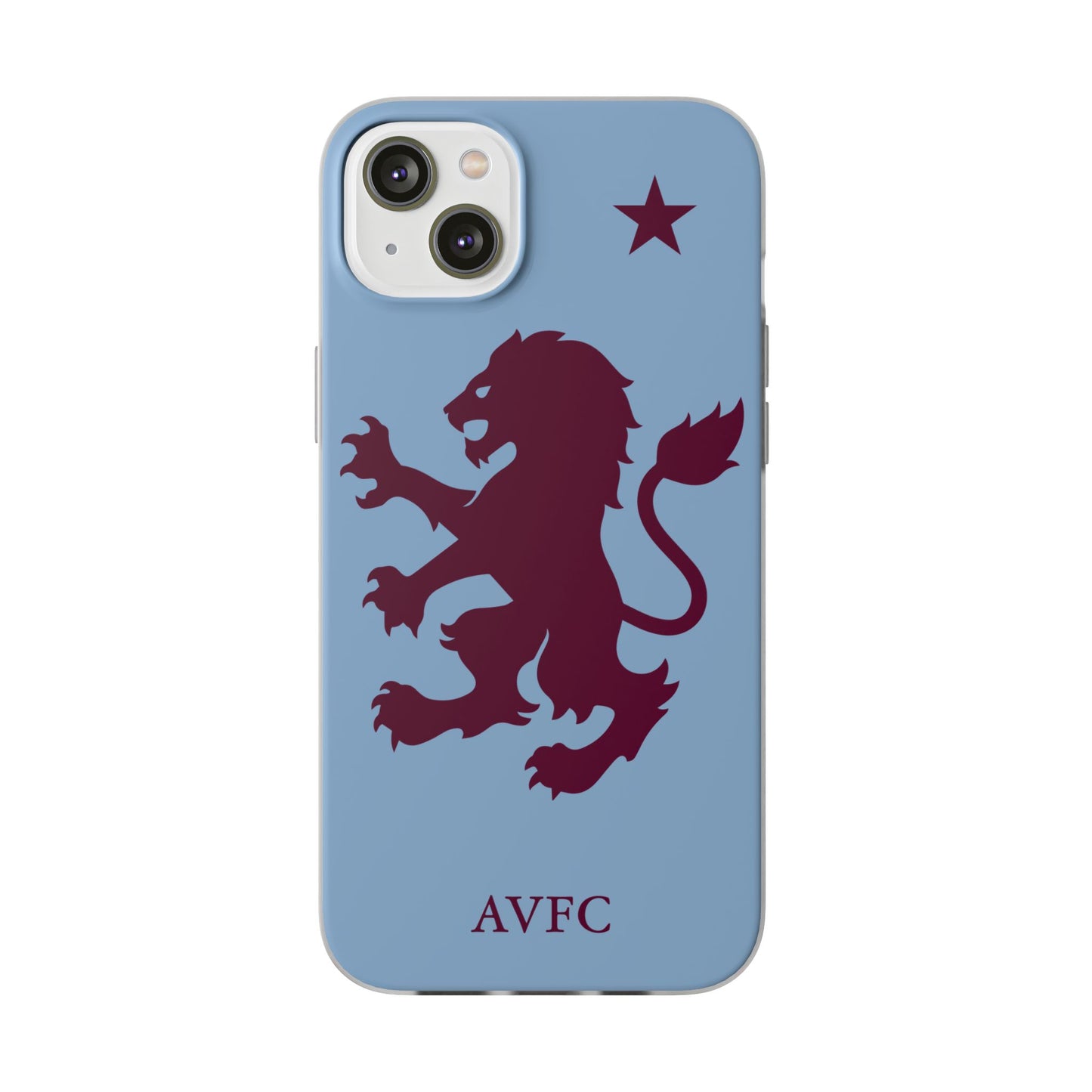 Aston Villa iPhone Flexi Case - iPhone 16, 15, 14, Plus/Pro/Pro Max - Blue