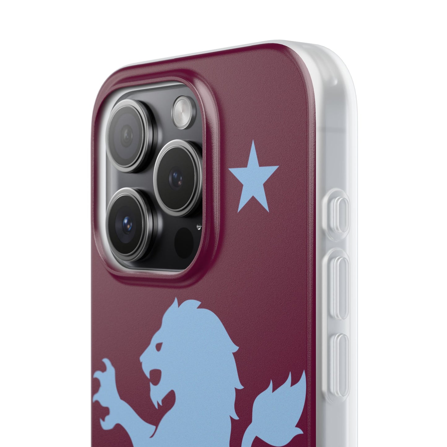 Aston Villa iPhone Flexi Case - iPhone 16, 15, 14, Plus/Pro/Pro Max - Claret