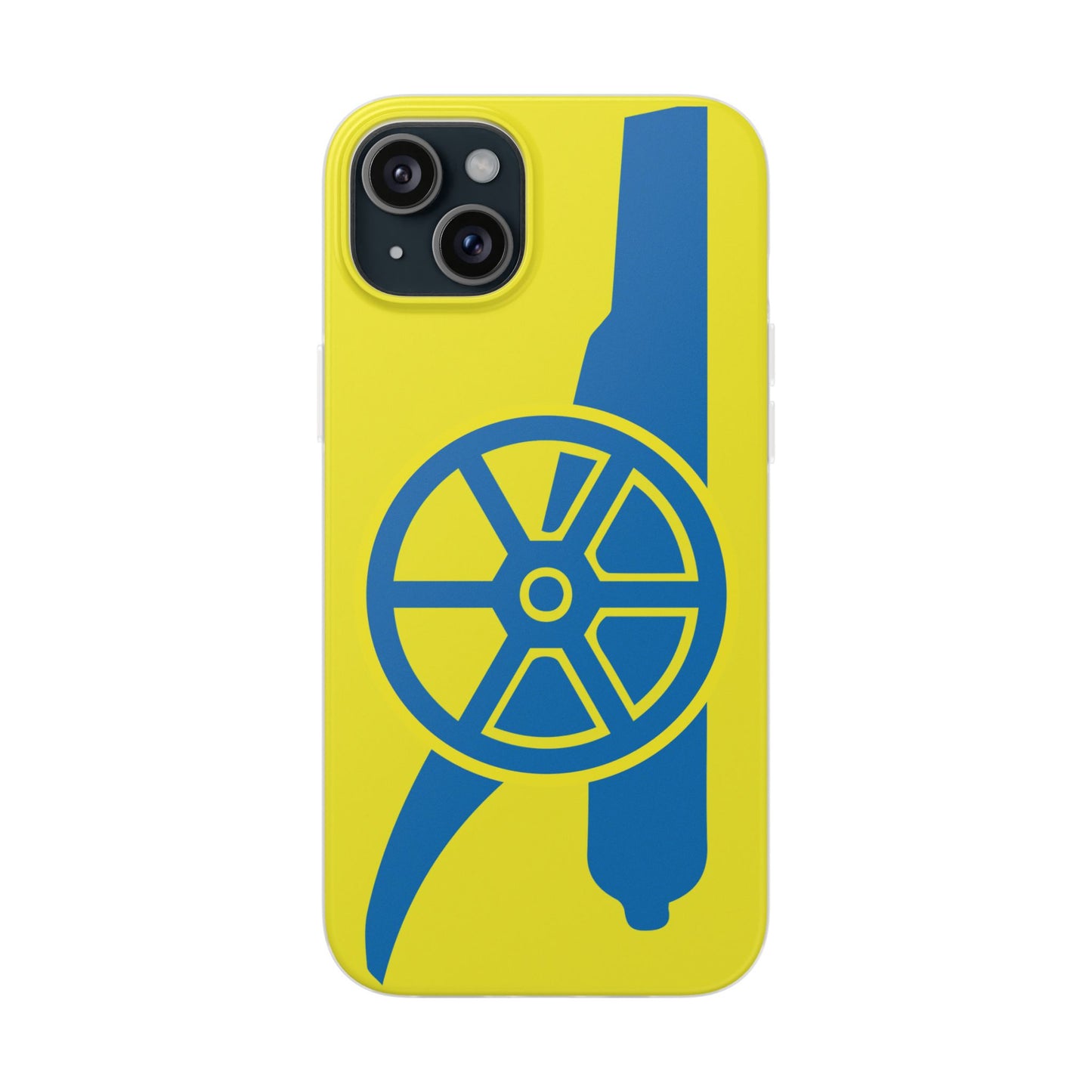 Arsenal Cannon Yellow iPhone Flexi Case - iPhone 16, 15, 14, Plus/Pro/Pro Max