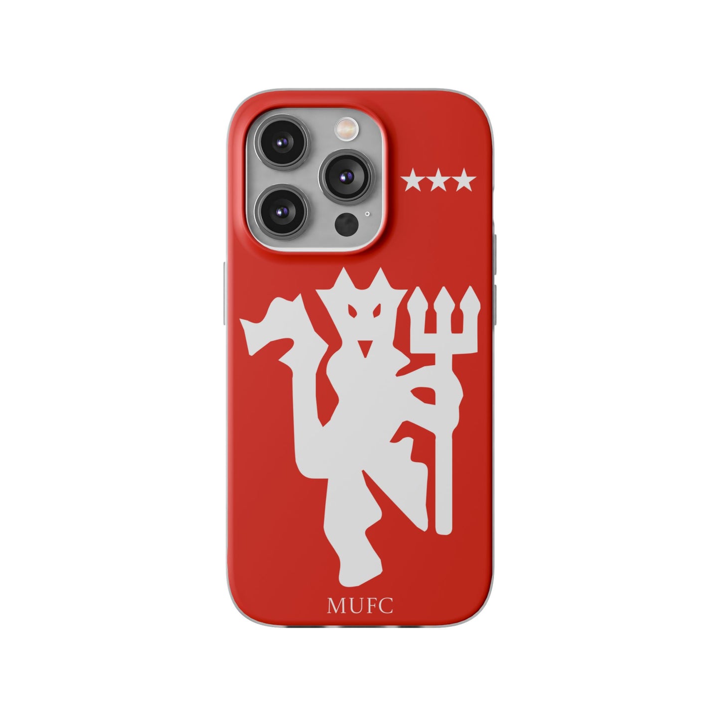 Manchester United iPhone Flexi Case - iPhone 16, 15, 14, Plus/Pro/Pro Max - Red