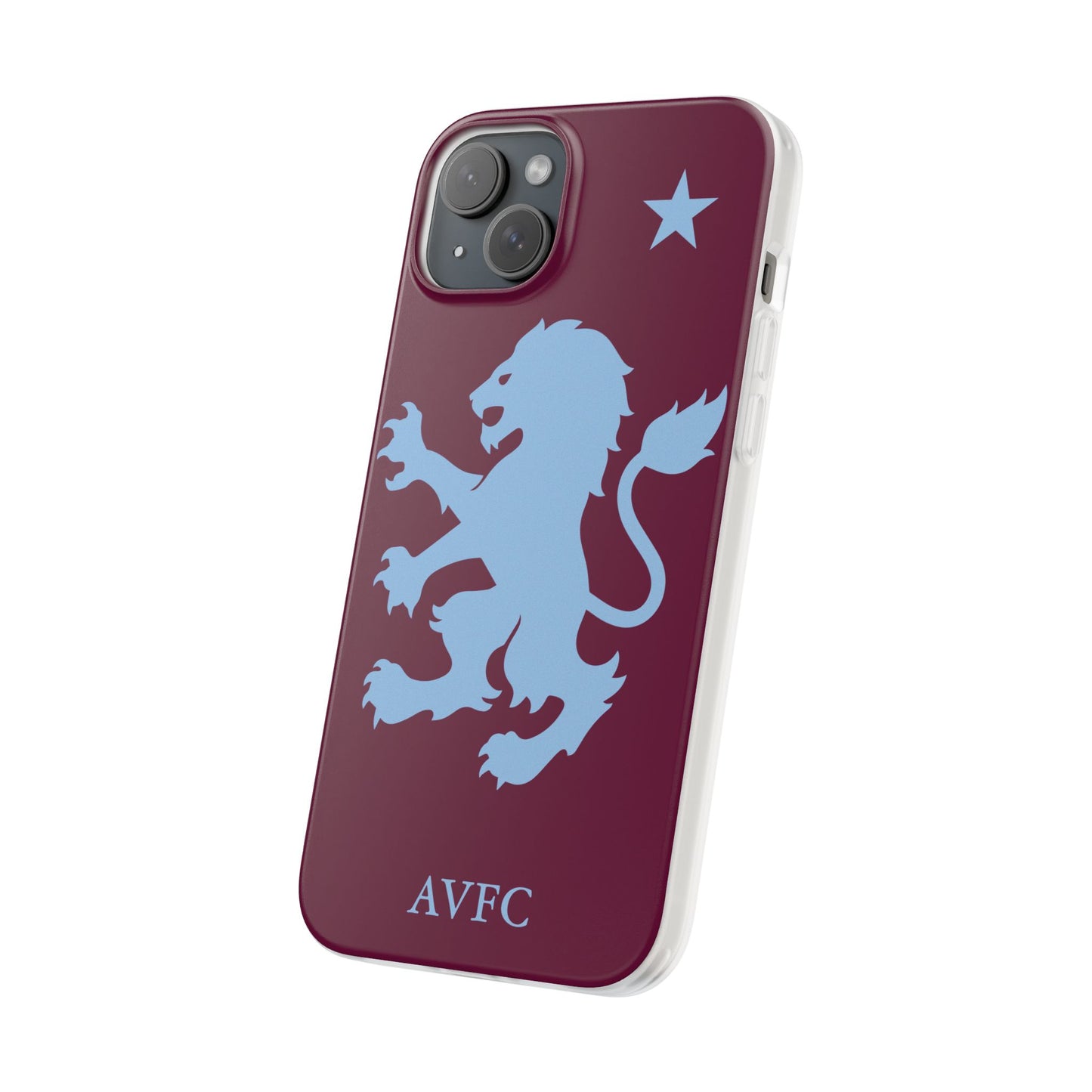 Aston Villa iPhone Flexi Case - iPhone 16, 15, 14, Plus/Pro/Pro Max - Claret