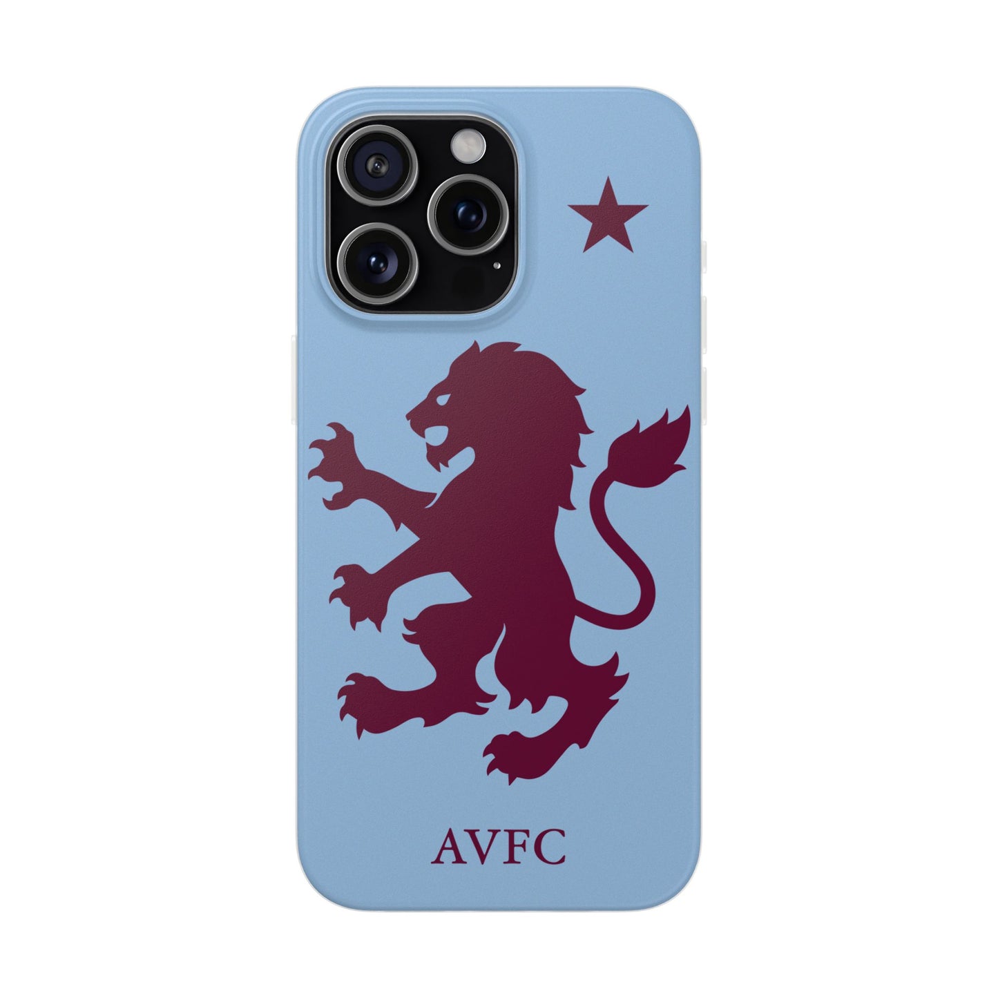 Aston Villa iPhone Flexi Case - iPhone 16, 15, 14, Plus/Pro/Pro Max - Blue