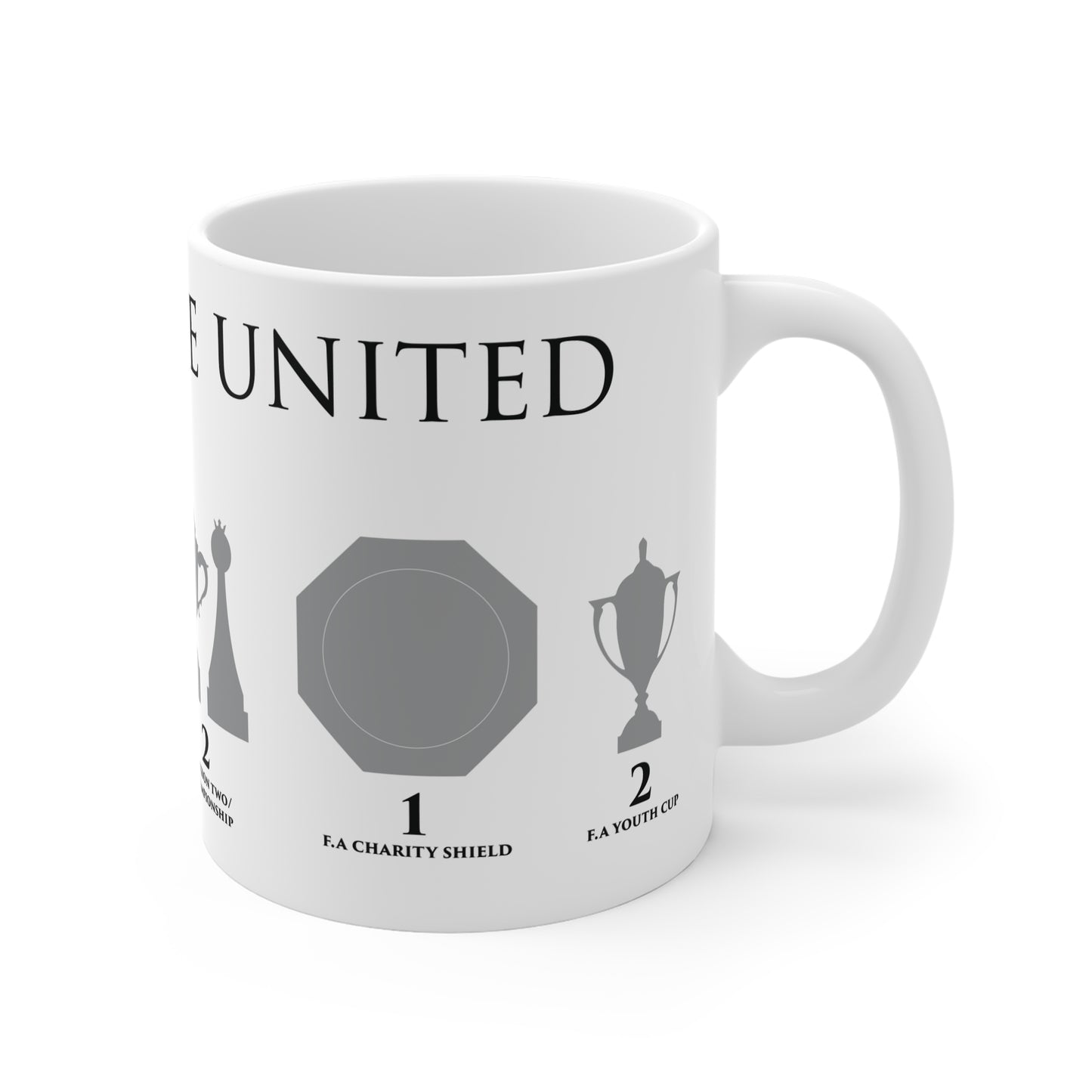 Newcastle United Trophies Mug - White