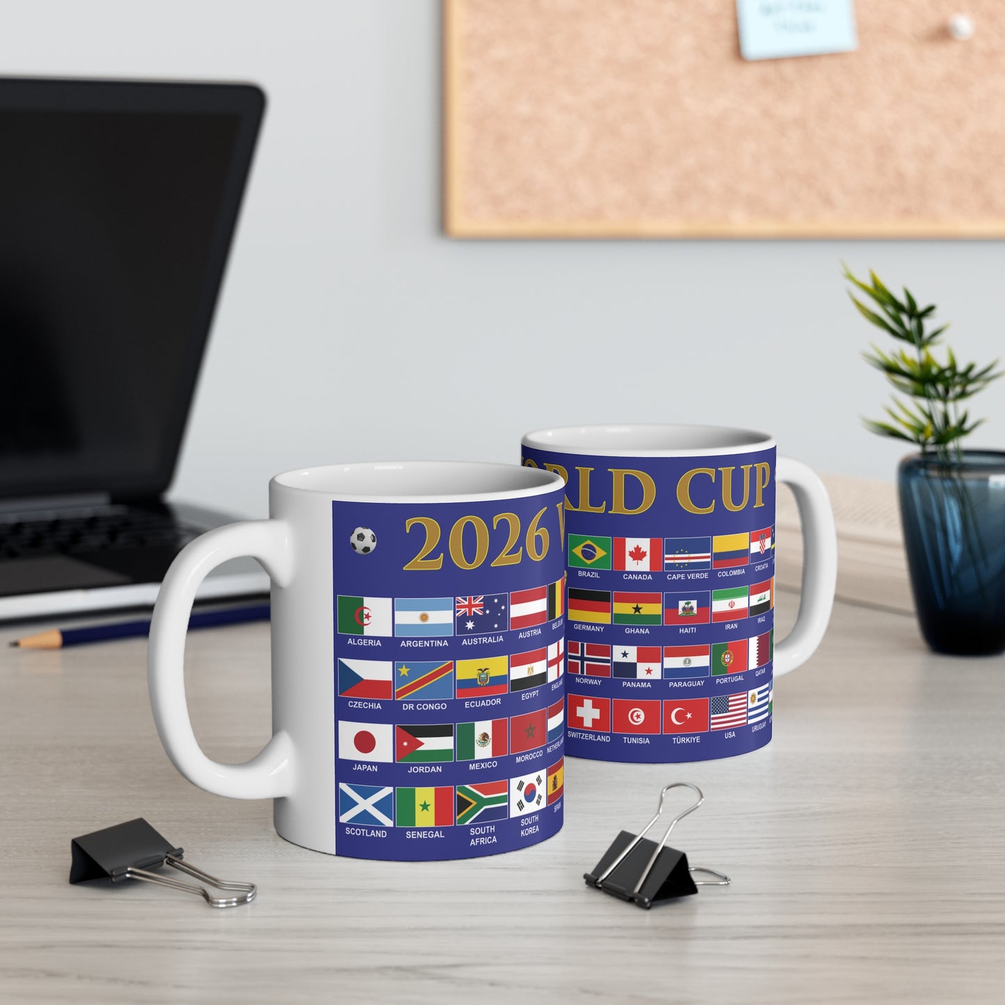 2026 Football World Cup Mug - Blue
