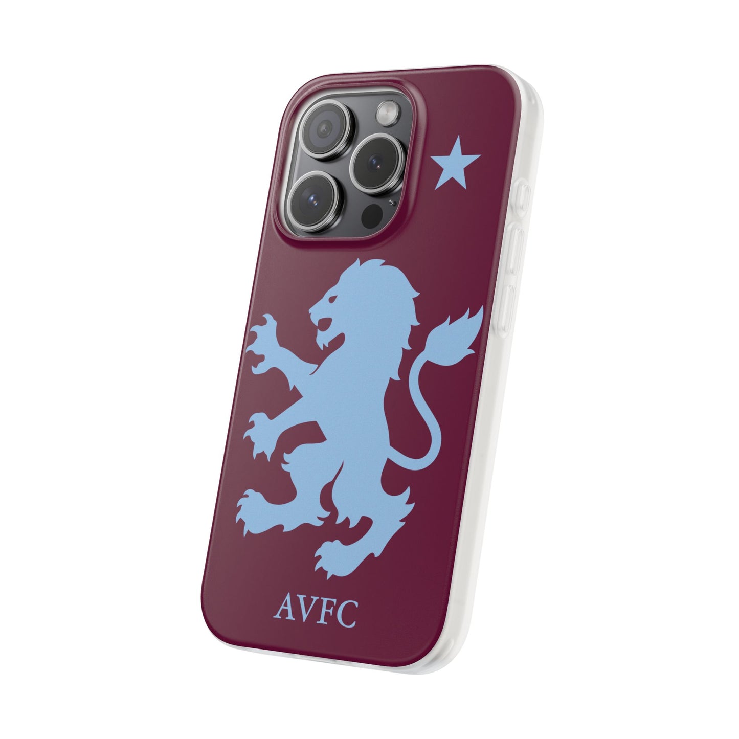 Aston Villa iPhone Flexi Case - iPhone 16, 15, 14, Plus/Pro/Pro Max - Claret