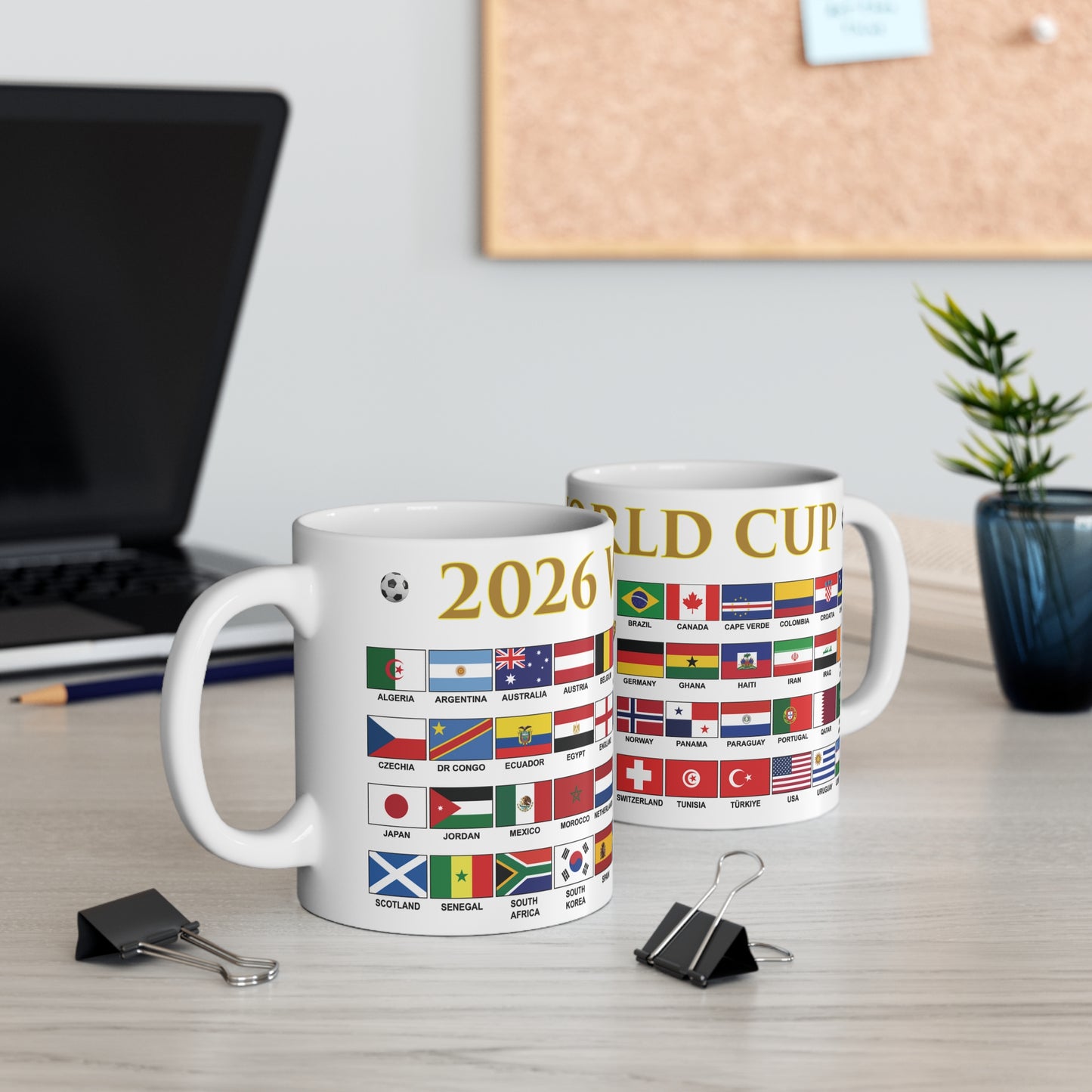 2026 Football World Cup Mug - White