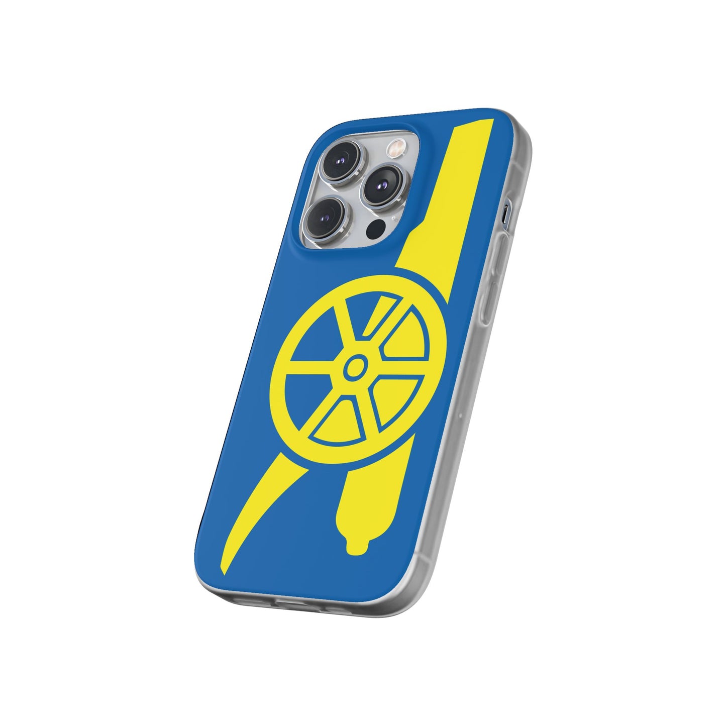 Arsenal Cannon Blue iPhone Flexi Case - iPhone 16, 15, 14, Plus/Pro/Pro Max