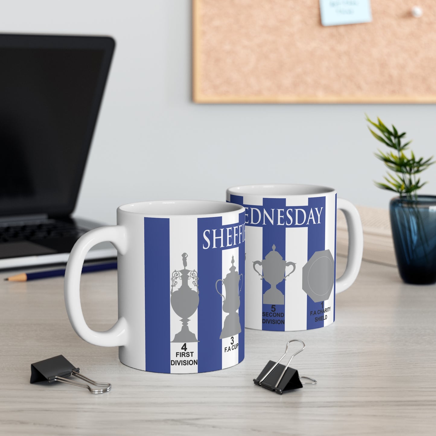 Sheffield Wednesday Trophies Mug - White Text Header