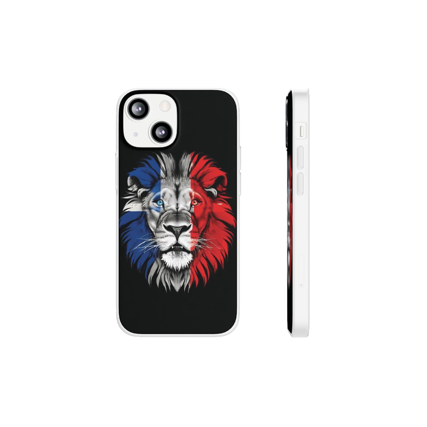 Great Britain Union Jack Lion black iPhone Flexi Case - iPhone 12, 13, 14, 15, 16, Mini/Plus/Pro/Pro Max