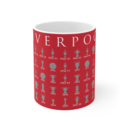 Liverpool Trophies Collection Mug - Red