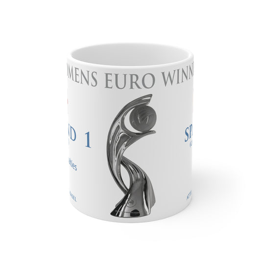 England UEFA Women's Euro Winners Mug - White