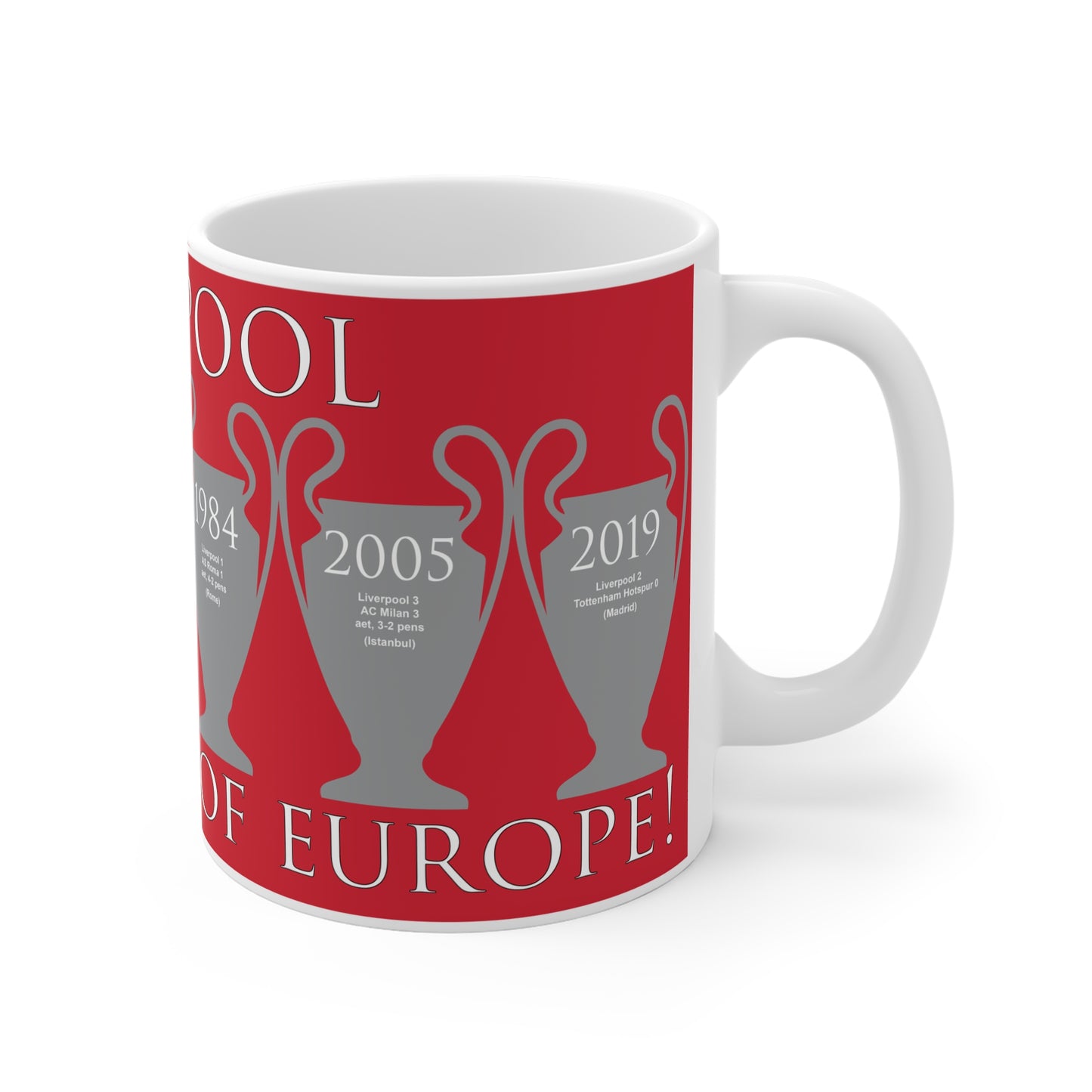 Liverpool Champions of Europe Mug - Red